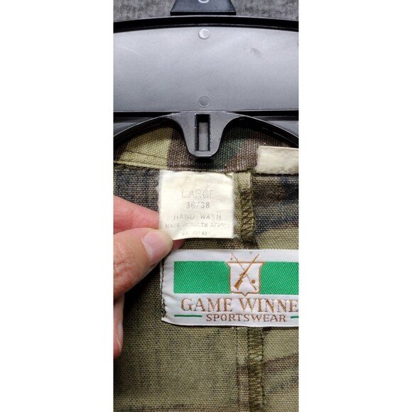 Vintage Game Winner Mens Large Hunting Jacket Wodland CamouCamouflageflage - Picture 3 of 8